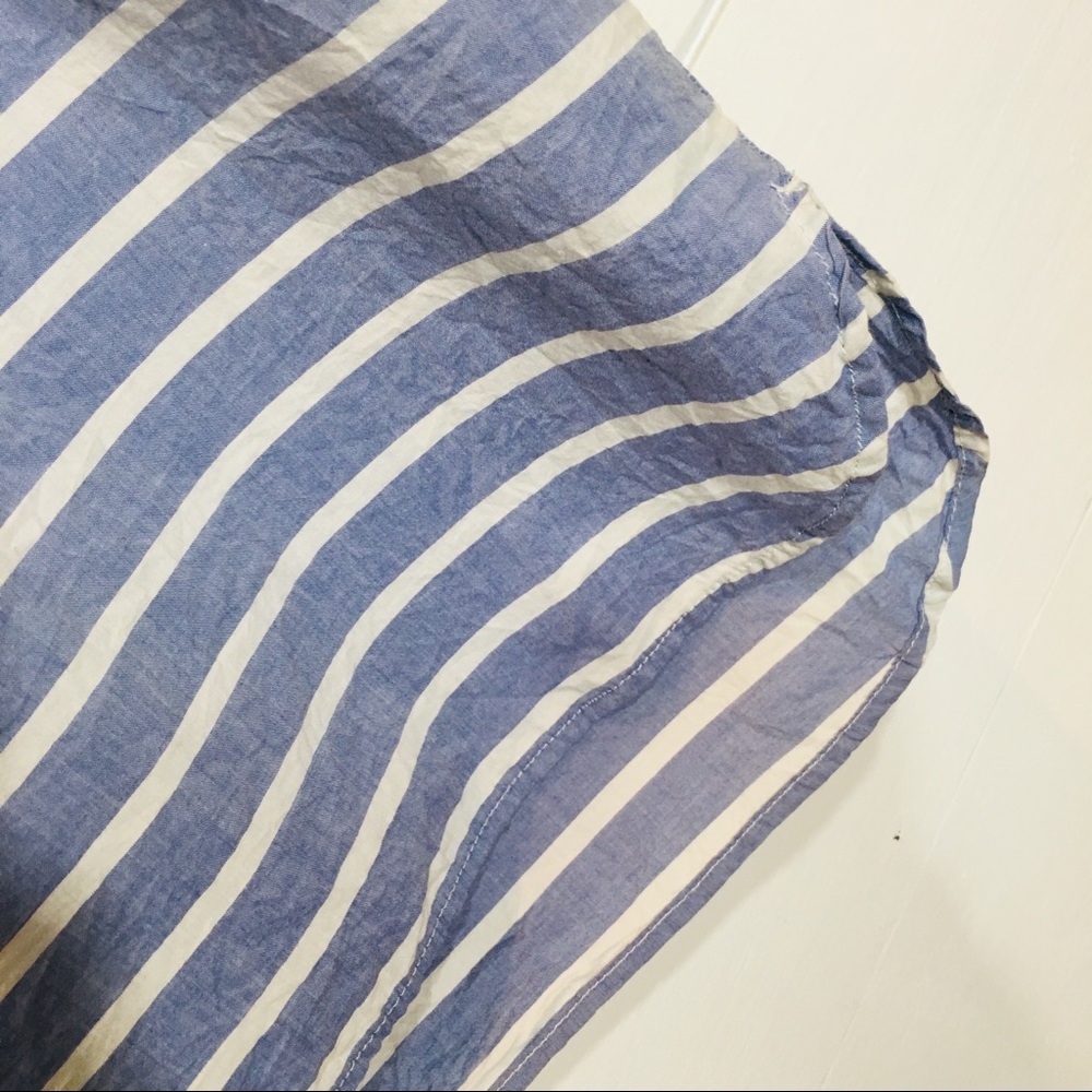 GAP Chambray Striped Blouse Dress Women’s SMALL - Picture 5 of 7